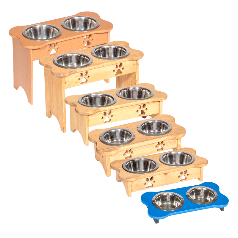 Bone Shaped Pet Feeder - 6 Sizes